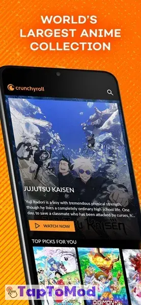 Crunchyroll mod apk for Android TV